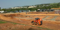 Empangeni Rail High School, bulk earthworks done, foundation works in progress