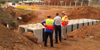 Inspection of precast culverts for major stormwater system.