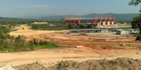 Metaphin roads and public transport infrastructure under construction around the Mbombela Stadium, part of the 2010 FIFA World Cup Projects.