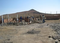 Empangeni Rail High School, bulk earthworks done, foundation works in progress