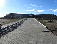 Nkomazi Child Care Centre during installation of roof trusses 